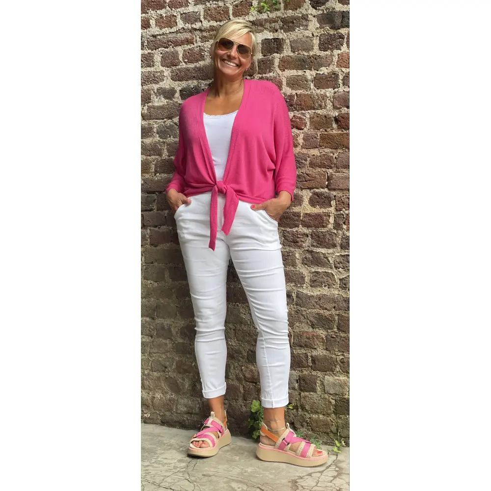 Gilet noeud Onlys (Fuchsia).webp