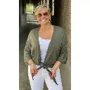 Gilet noeud Onlys (Kaki foncé).webp