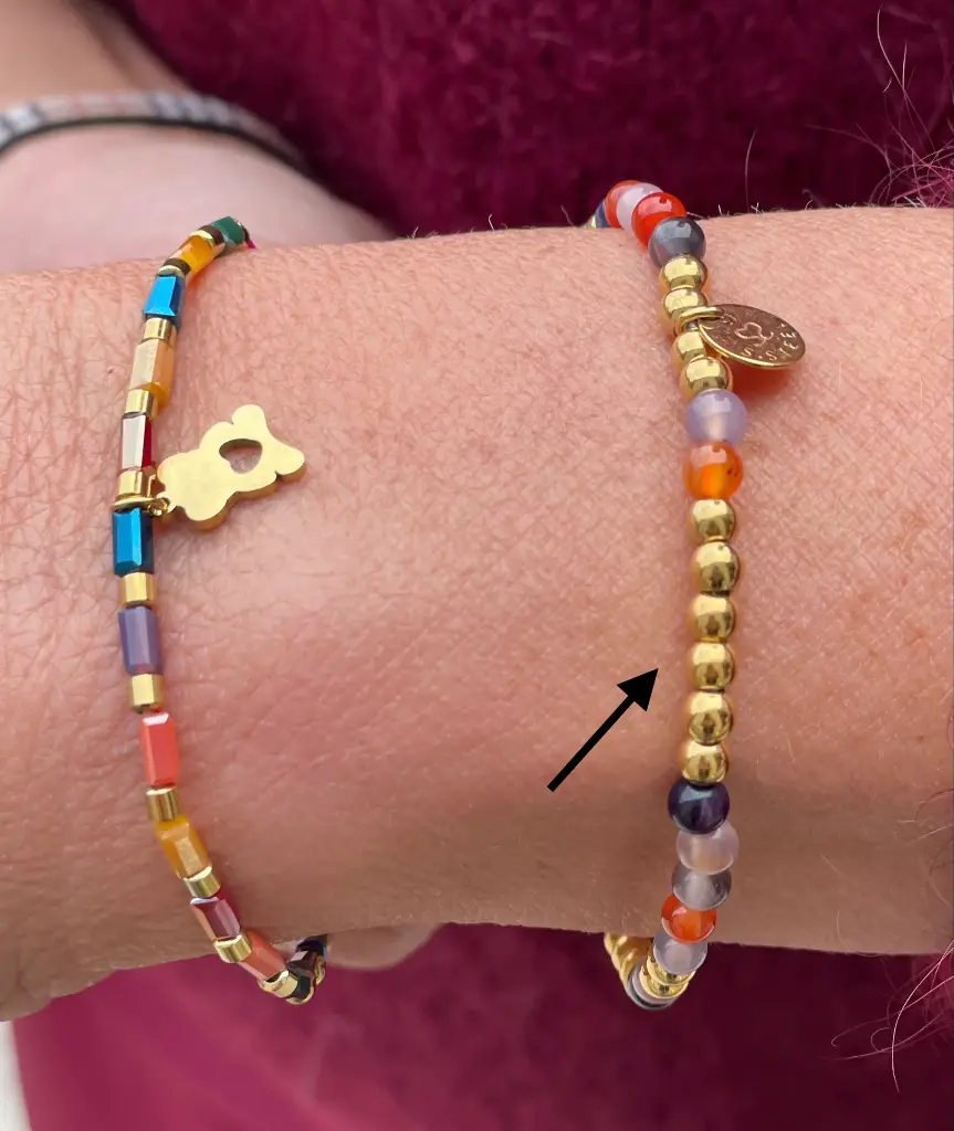 Bracelet Billes Multicolore n°222