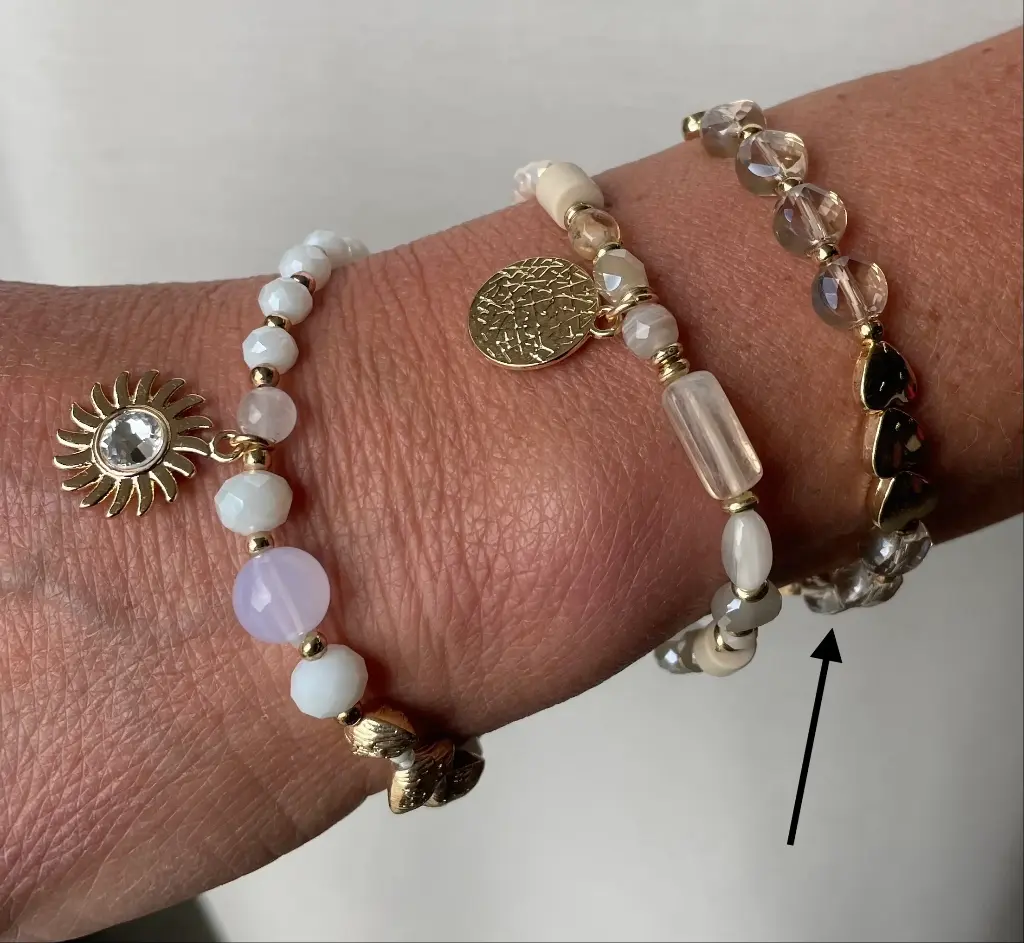 Bracelet Perles Coeurs n°123