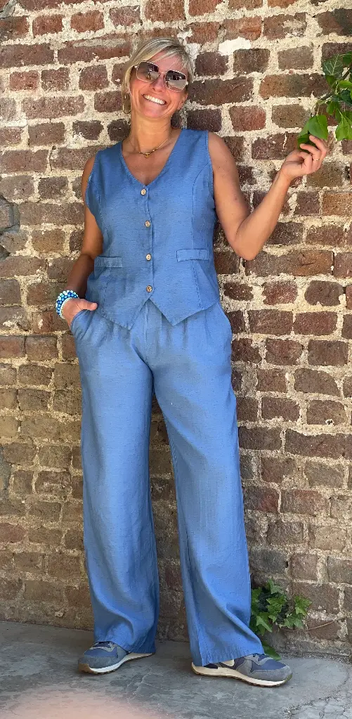 Pantalon Lin