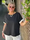 T-shirt Boutons Dos