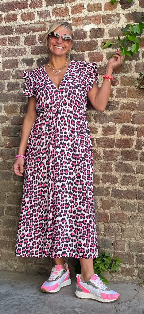 Robe Longue Léo manches Froufrous