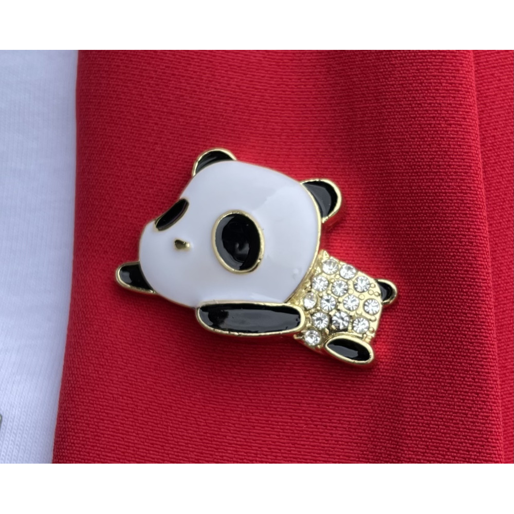 Broche panda couche
