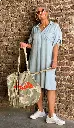 Robe Jeans Bouton