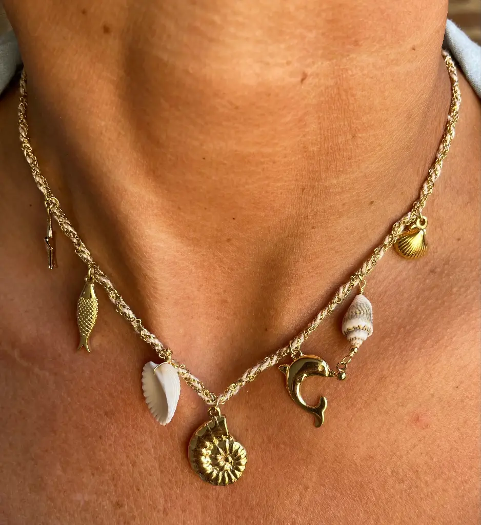 Collier Breloques Plage K083