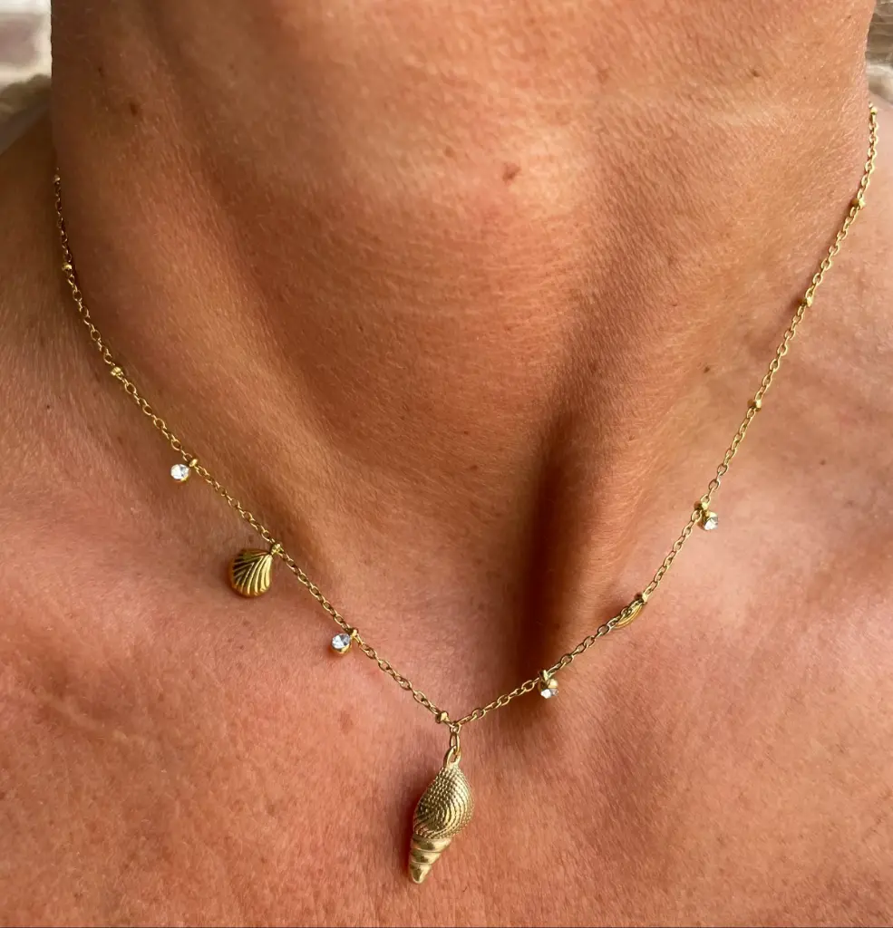 Collier Chaîne petits Coquillages K195