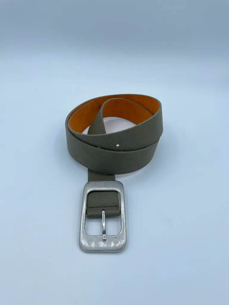 Ceinture boucle rectangle métal