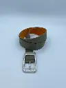 Ceinture boucle rectangle métal