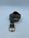 Ceinture Léopard boucle ovale dorée