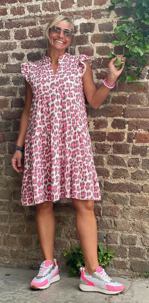 Robe Courte Gaze de Coton Léo