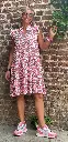 Robe Courte Gaze de Coton Léo