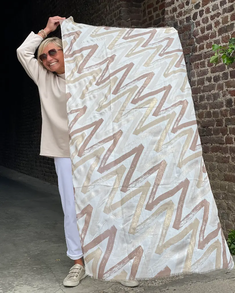 Foulard Effet Zig-zag