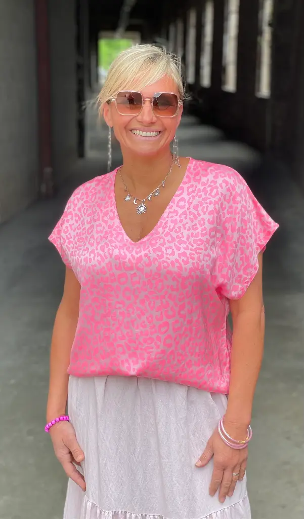Blouse satin Léo