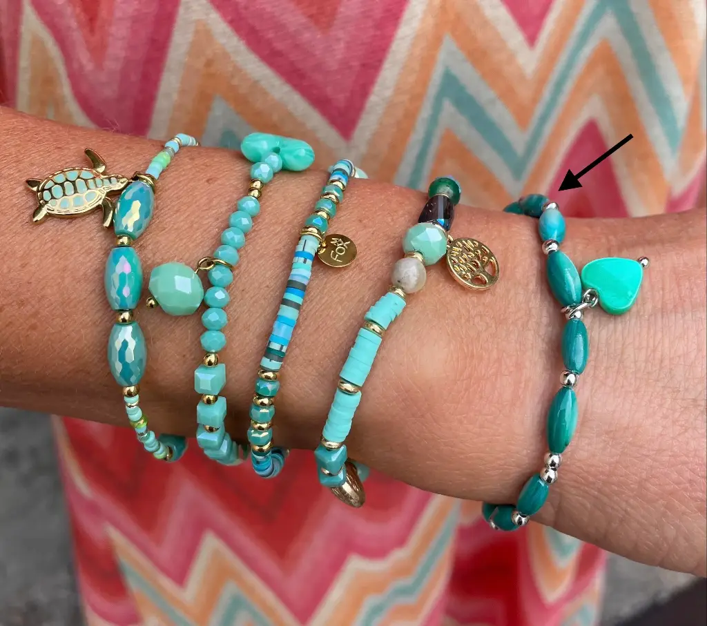 Bracelet Coeur/Ovale n°167