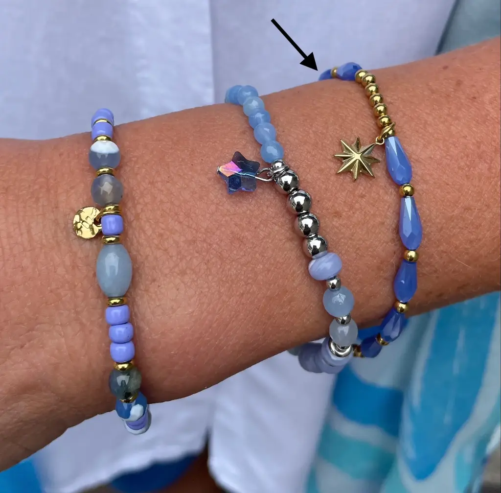 Bracelet Etoile/Ovale n°172