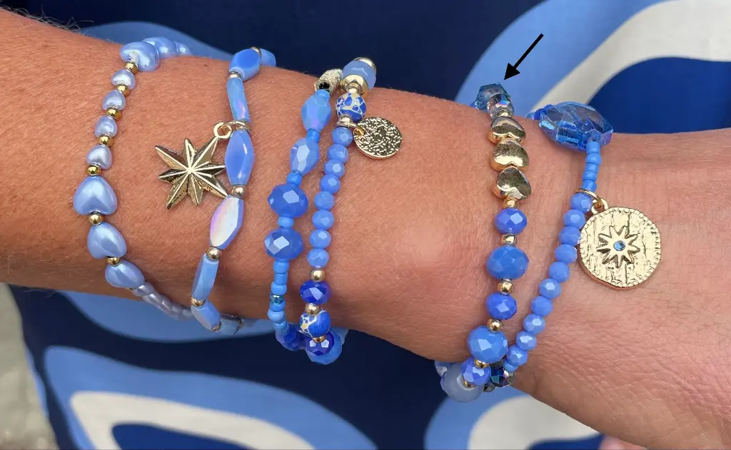 Bracelet Perles/Coeurs n°190