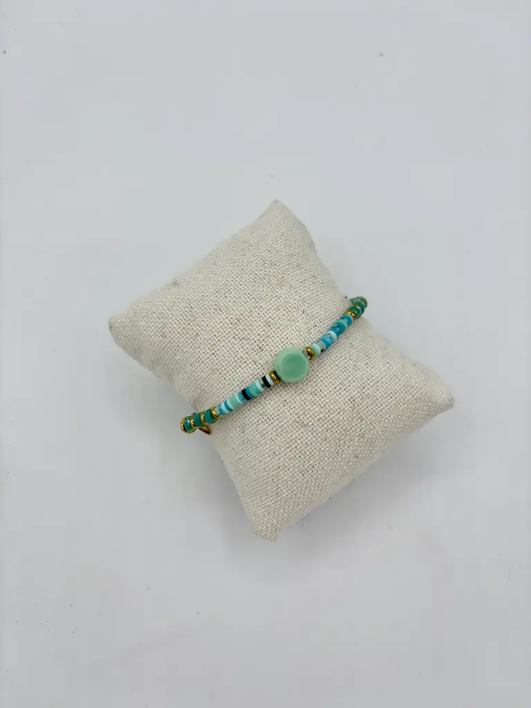 Bracelet mini Médaillon n°198 (Turquoise)