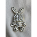 Broche aimant lapin perlesstrass