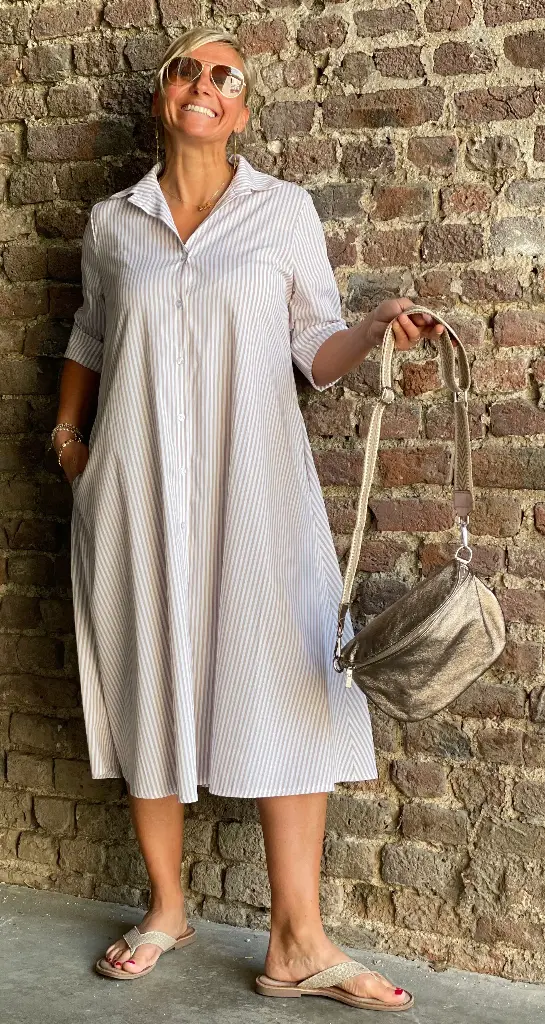 Robe chemise Lignée 