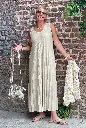 Robe plissée Lurex