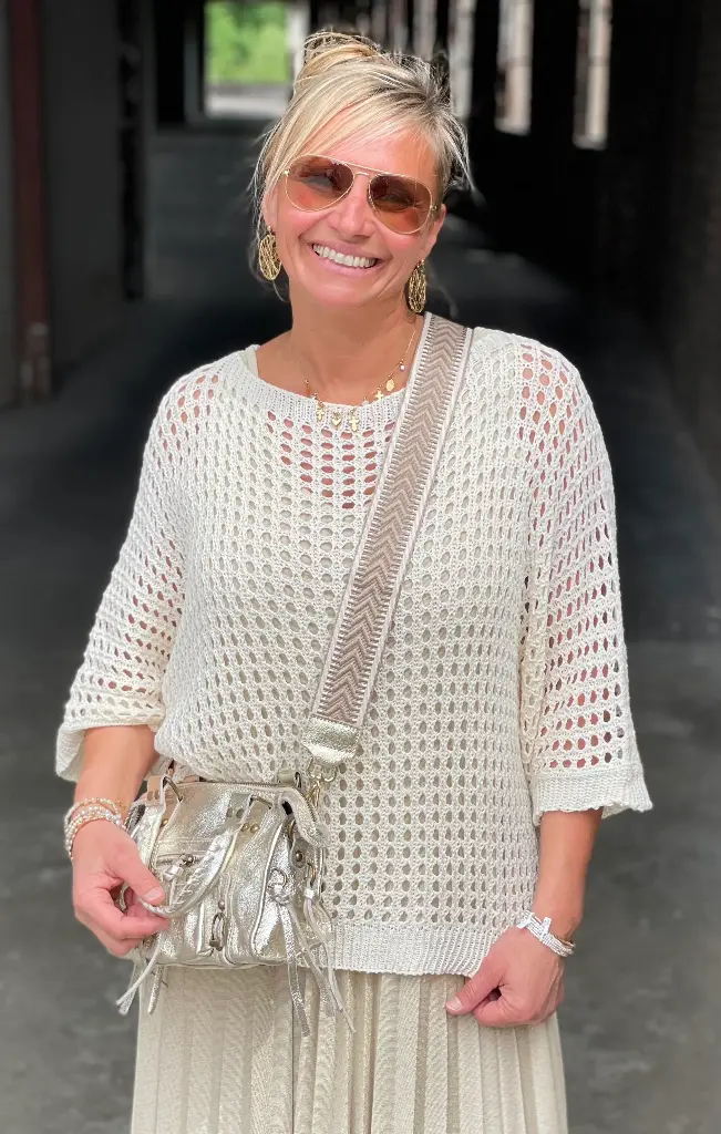 Lanière Multis Flèches Brillante Attaches Argentées