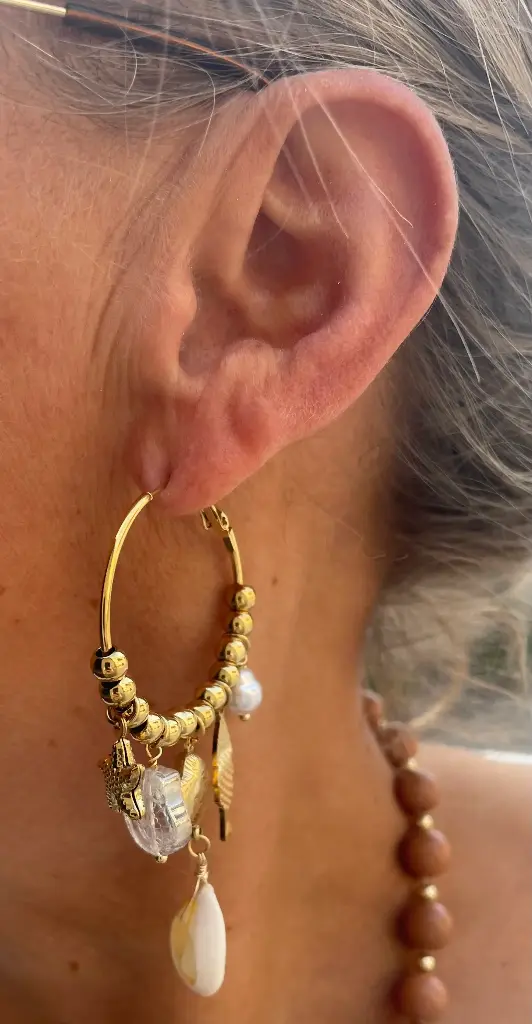 Boucles d'oreilles breloques Coquillages n°177