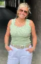 Top dentelle velours