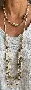 Long Collier Pierres rectangles