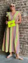Robe manches Froufrous Triangles
