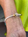 Elastique cheveuxbracelet fin noeud