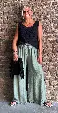 Pantalon ample froissé