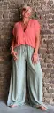 Pantalon ample Crepon