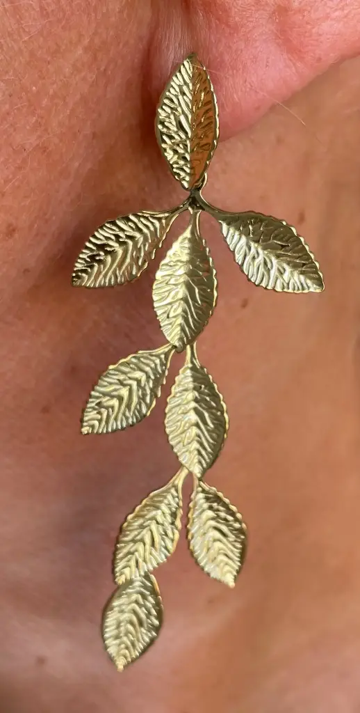 Boucles d'oreilles feuilles n°180