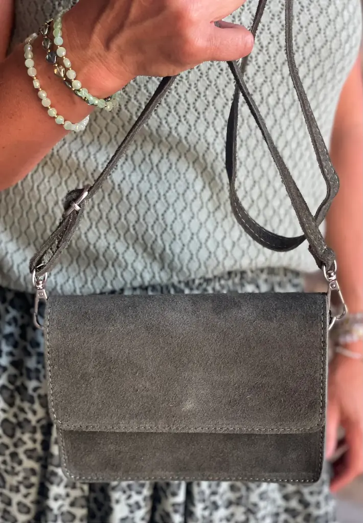 Sac à main en daim bandoulière