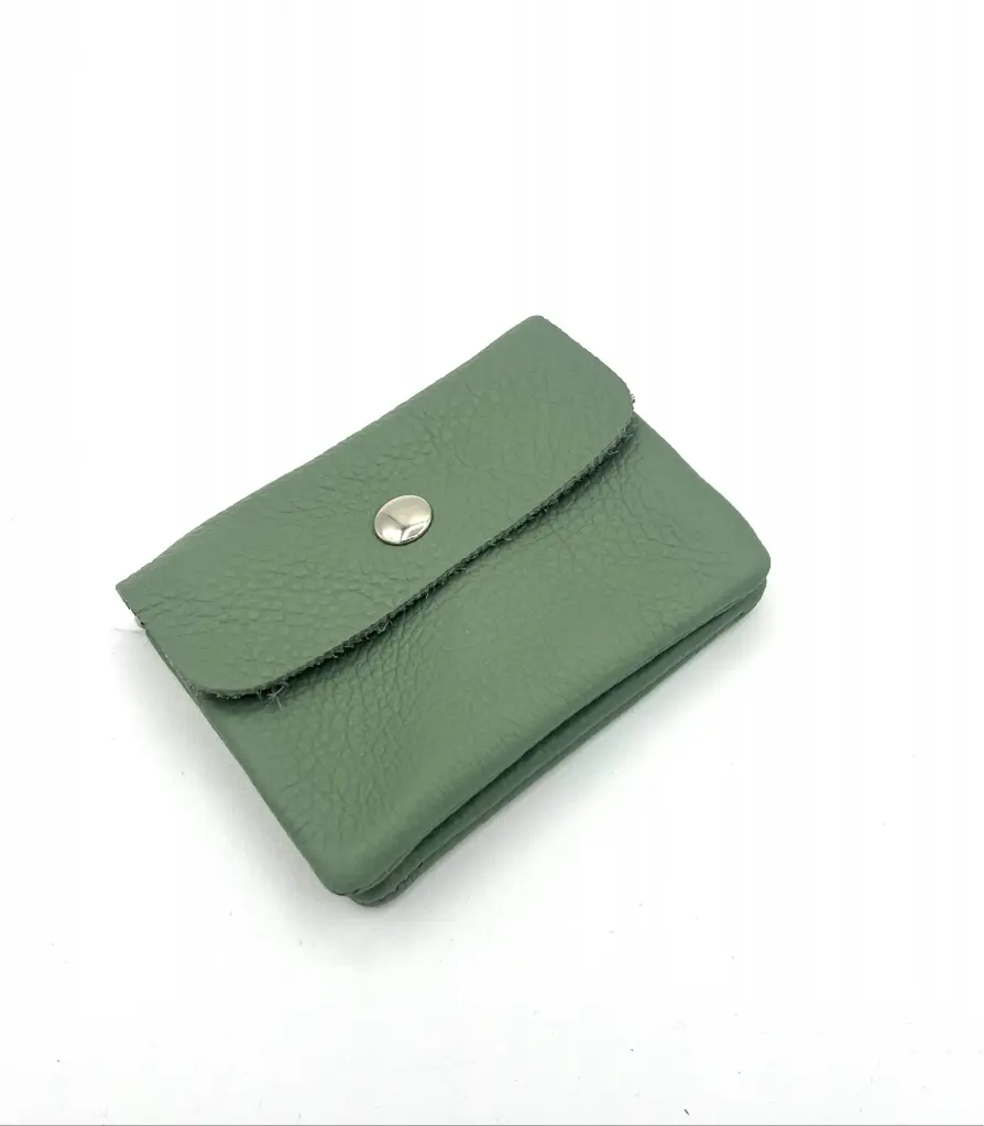 Porte monnaie/carte cuir grainé