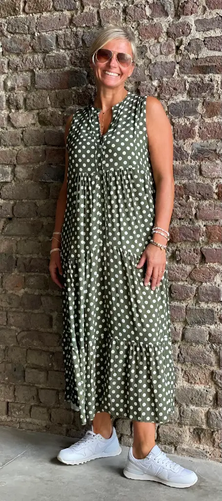 Robe Longue à Pois