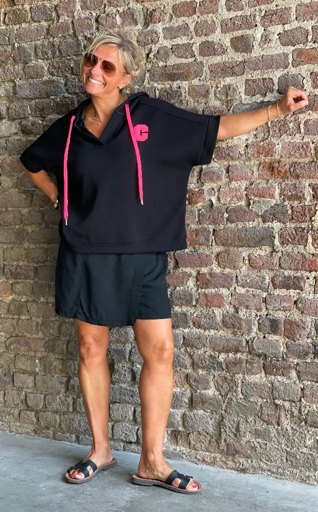 Jupe short taille haute
