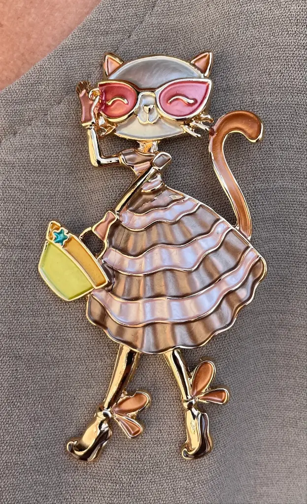 Broche Aimant Chat Star