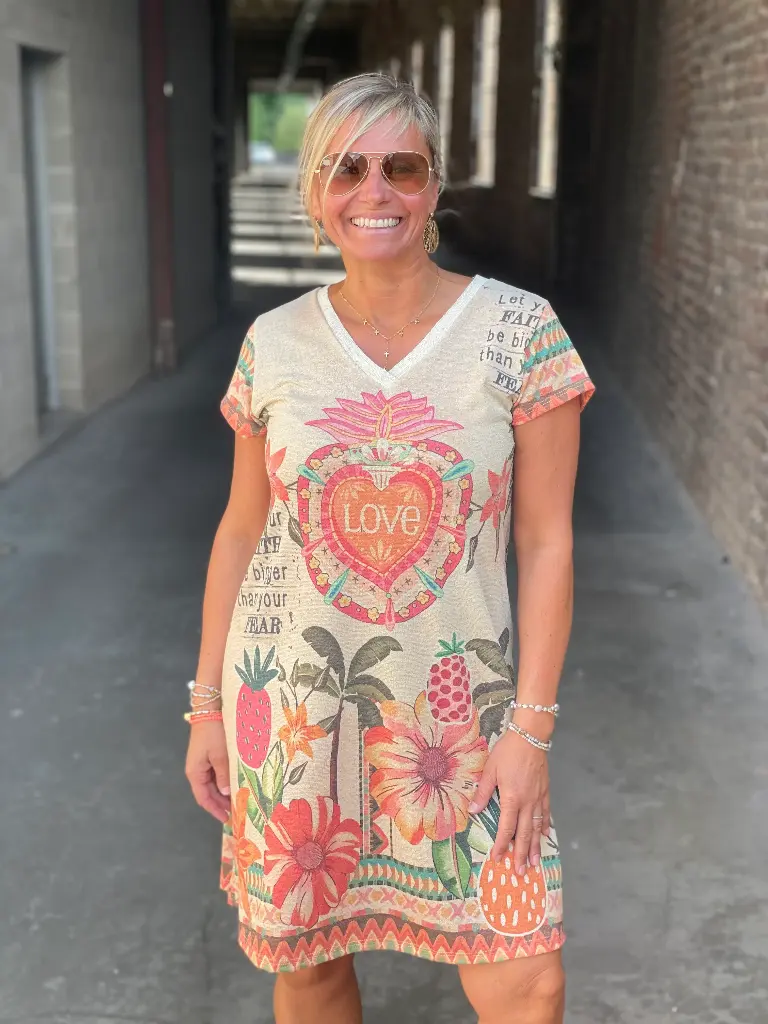 Robe "Love Palmier"