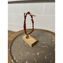 Bracelet médaillon rouge n°120