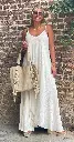 Robe Mousseline Fil doré