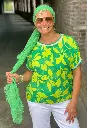 Blouse manches Colors Fleur
