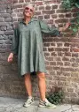 Robe manches 3/4 broderies 