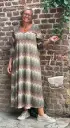Robe Lurex manches 3/4 ZigZag