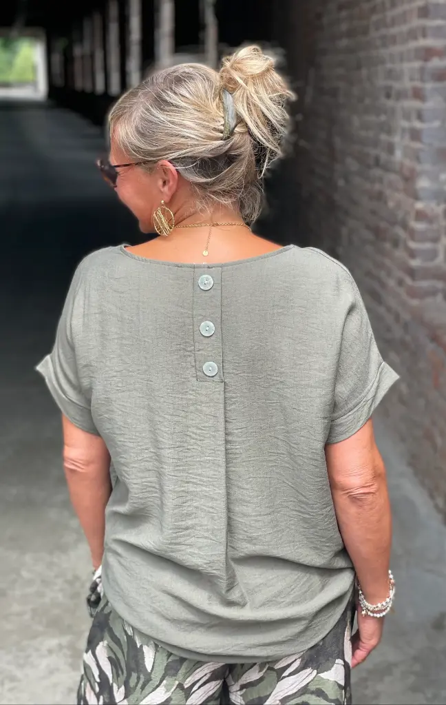 Blouse 3 boutons dos