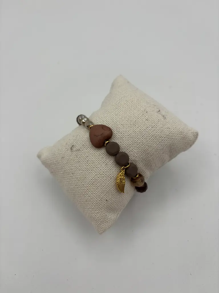 Bracelet Coeur/Ange n°186 (Brun)