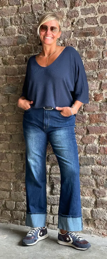 Jeans Bords Retournés