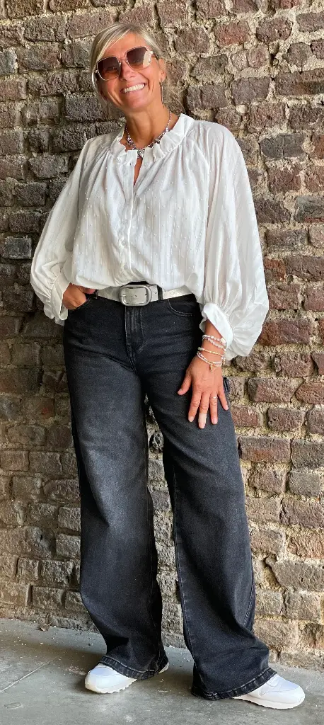 Jeans droit Poignée