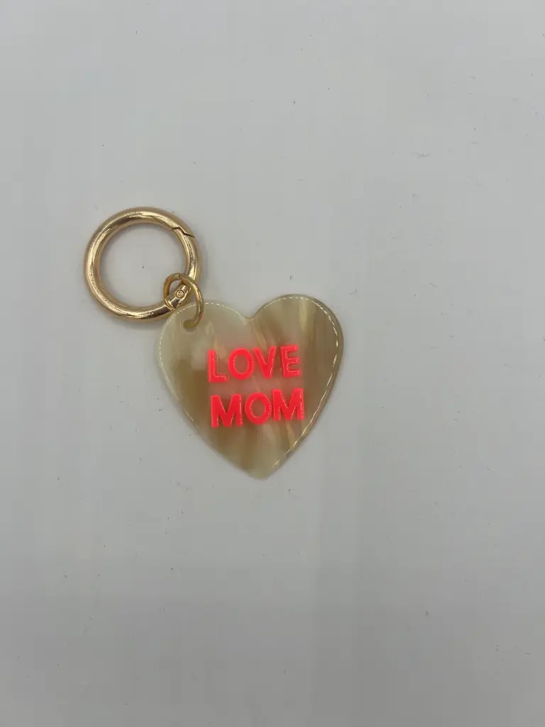Porte Clefs Coeur "Love Mum"